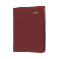 2027 Calendar Year Diary/Planner - 12 Month A7 Week to View w Pencil - PVC Cover - Collins Belmont Range