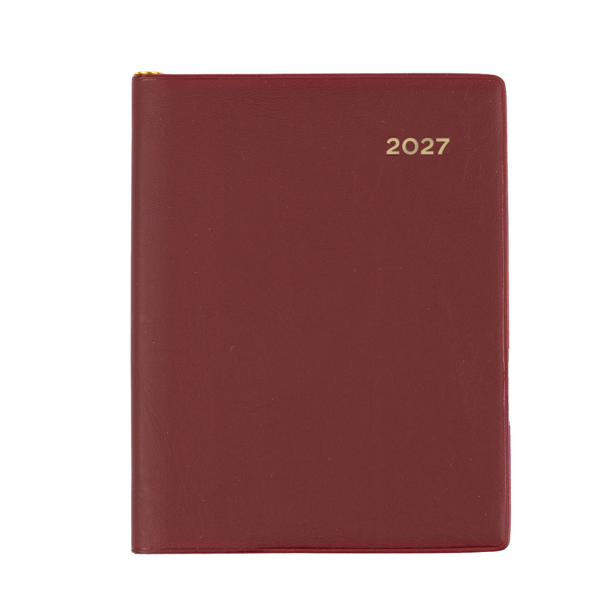2027 Calendar Year Diary/Planner - 12 Month A7 Week to View w Pencil - PVC Cover - Collins Belmont Range