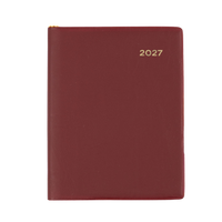 2027 Calendar Year Diary/Planner - 12 Month A7 Week to View w Pencil - PVC Cover - Collins Belmont Range