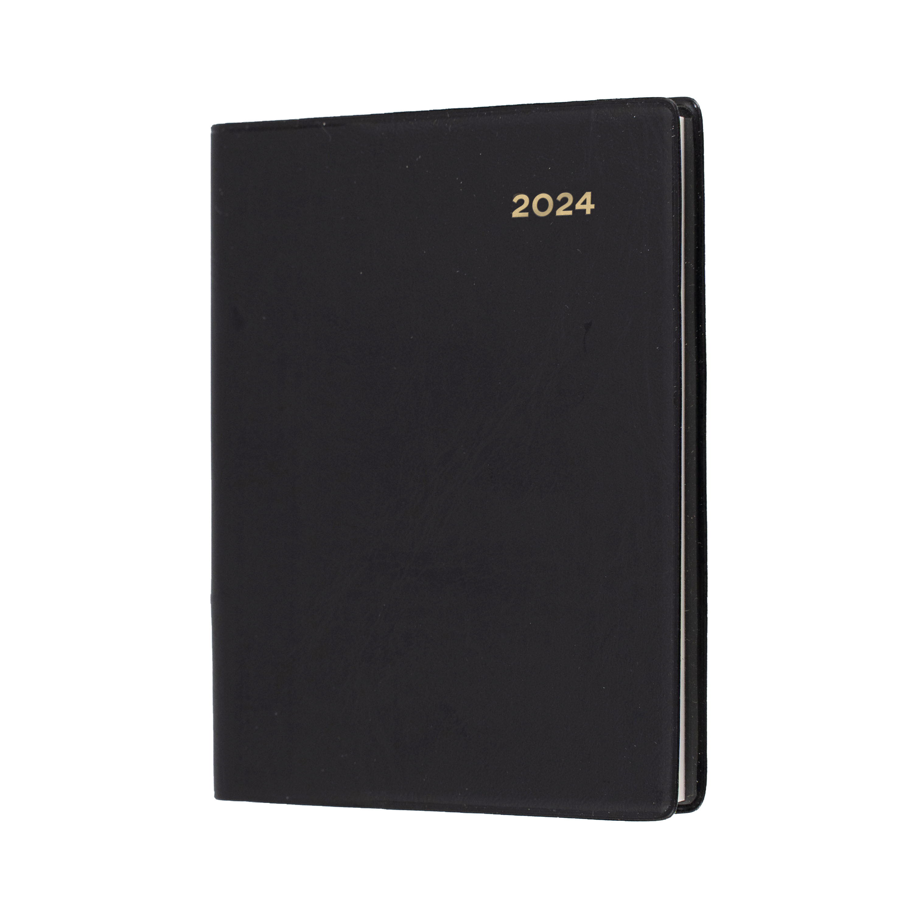 Belmont Pocket 2024 Diary - Week to View with Pencil, Size A7 Black / A7 (105 x 74mm)