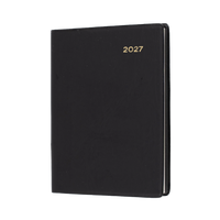 2027 Calendar Year Diary/Planner - 12 Month A7 Week to View w Pencil - PVC Cover - Collins Belmont Range