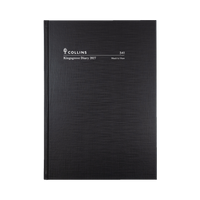 2027 Calendar Year Diary/Planner - 12 Month A4 Week to View - Hard Cover - Collins Kingsgrove Range