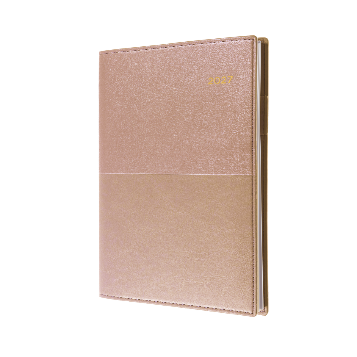 2027 Calendar Year Diary/Planner - 12 Month A4 Week to View - Soft PU Cover - Collins Vanessa Range