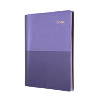 Vanessa Calendar Year 2026 Diary/Planner, Week to View, A4 PU Soft Cover