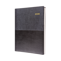 Vanessa Calendar Year 2026 Diary/Planner, Week to View, A4 PU Soft Cover