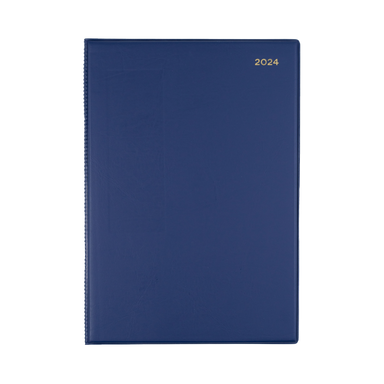 Belmont Desk 2024 Diary - Week to View, Size A4 Navy / A4 (297 x 210mm)