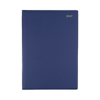 2027 Calendar Year Diary/Planner - 12 Month A4 Week to View - PVC Cover - Collins Belmont Range