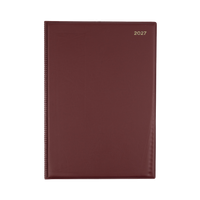 2027 Calendar Year Diary/Planner - 12 Month A4 Week to View - PVC Cover - Collins Belmont Range