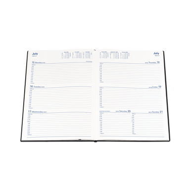 Belmont Desk 2024 Diary - Week to View, Size A4 Black / A4 (297 x 210mm)