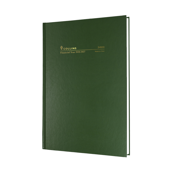 2026 - 2027 Financial Year Diary/Planner - 12 Month A4 Week to View Diary - Hard Cover - Collins M Series Range