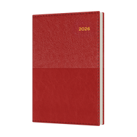 Vanessa Calendar Year 2026 Diary/Planner, Week to View, B7R PU Soft Cover