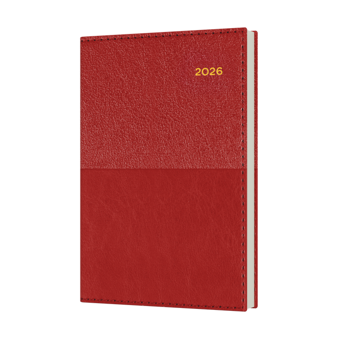 Vanessa Calendar Year 2026 Diary/Planner, Week to View, B7R PU Soft Cover