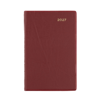 2027 Calendar Year Diary/Planner - 12 Month B7R Week to View - PVC Cover - Collins Belmont Range