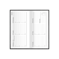 2027 Calendar Year Diary/Planner - 12 Month B6/7 Slimline Week to View - Hard Cover - Collins Kyoto Range