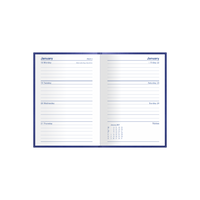 2027 Calendar Year Diary/Planner - 12 Month A6 Week to View - Hard Cover - Collins Kingsgrove Range