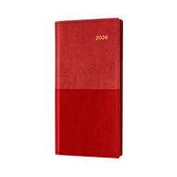 Vanessa Calendar Year 2026 Diary/Planner, Week to View (Landscape), B6/7 PU Soft Cover