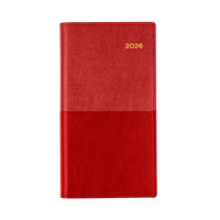 Vanessa Calendar Year 2026 Diary/Planner, Week to View (Landscape), B6/7 PU Soft Cover