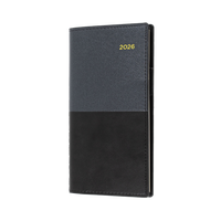 Vanessa Calendar Year 2026 Diary/Planner, Week to View (Landscape), B6/7 PU Soft Cover