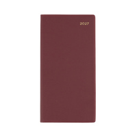 2027 Calendar Year Diary/Planner - 12 Month B6/7 (Landscape) Week to View - PVC Cover - Collins Belmont Range