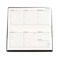 Belmont Calendar Year 2026 Diary/Planner, Week to View (Landscape), B6/7 Hard Cover