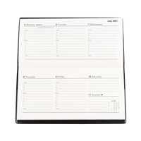 2027 Calendar Year Diary/Planner - 12 Month B6/7 (Landscape) Week to View - PVC Cover - Collins Belmont Range