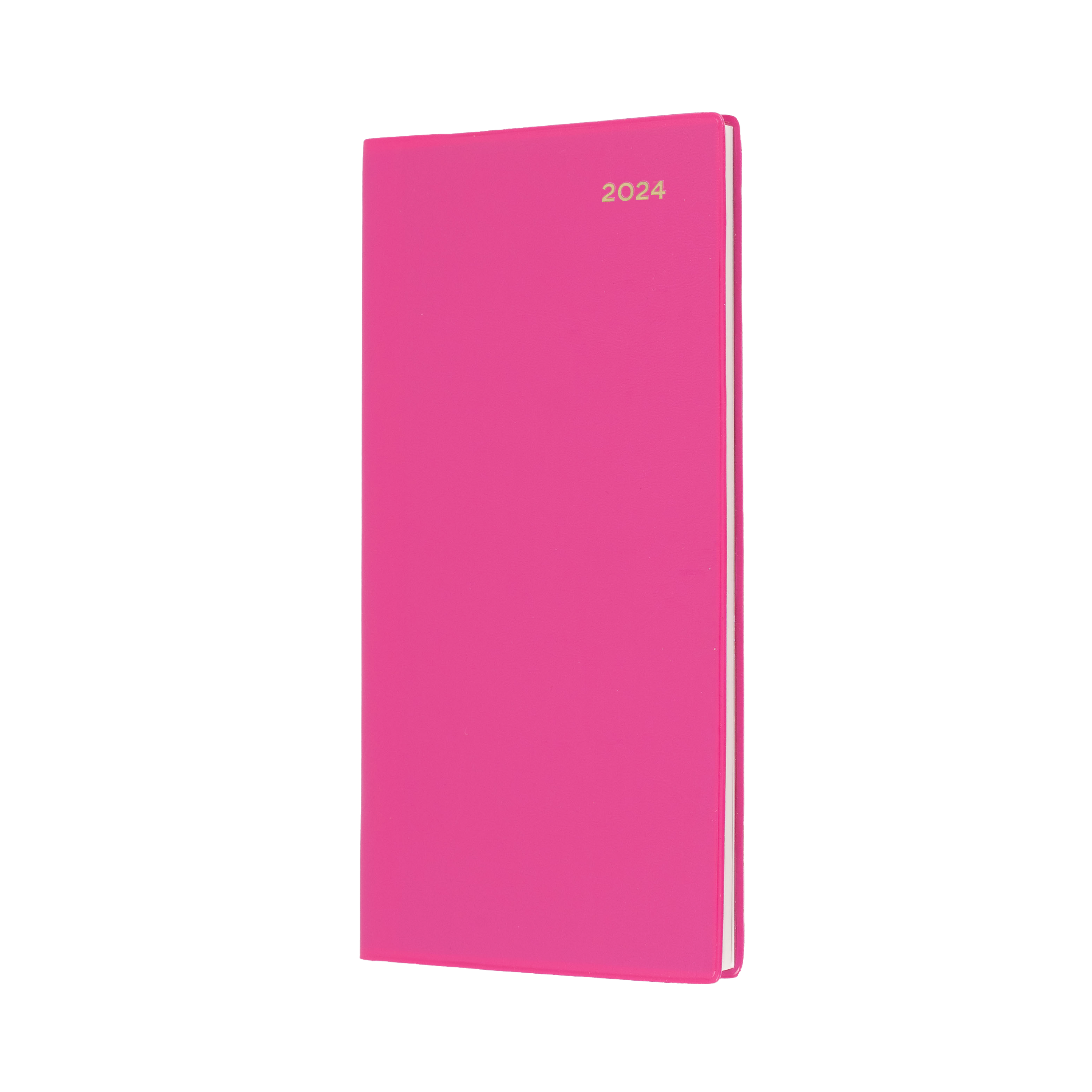 Belmont Colours 2024 Diary - Slimline Week to View (Portrait), Size B6/7 Pink / B6/7 (176 x 88mm)