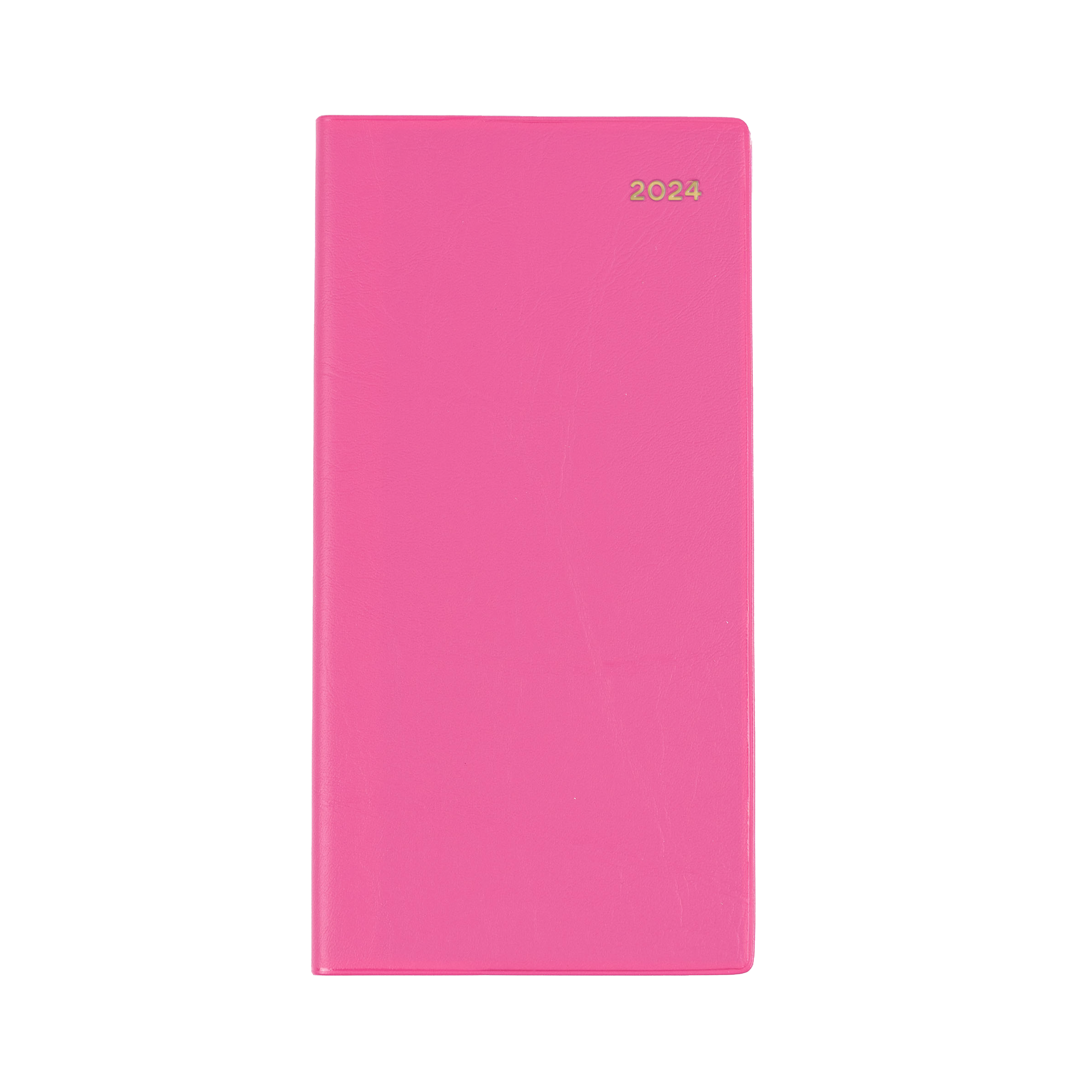 Belmont Colours 2024 Diary - Slimline Week to View (Portrait), Size B6/7 Pink / B6/7 (176 x 88mm)