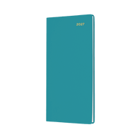 2027 Calendar Year Diary/Planner - 12 Month B6/7 Slimline Week to View - PVC Cover - Collins Belmont Range
