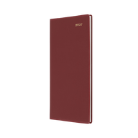 2027 Calendar Year Diary/Planner - 12 Month B6/7 Slimline Week to View - PVC Cover - Collins Belmont Range