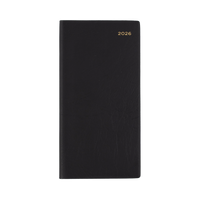 Belmont Slimline Calendar Year 2026 Diary/Planner, Week to View (Portrait), B6/7 Padded Cover