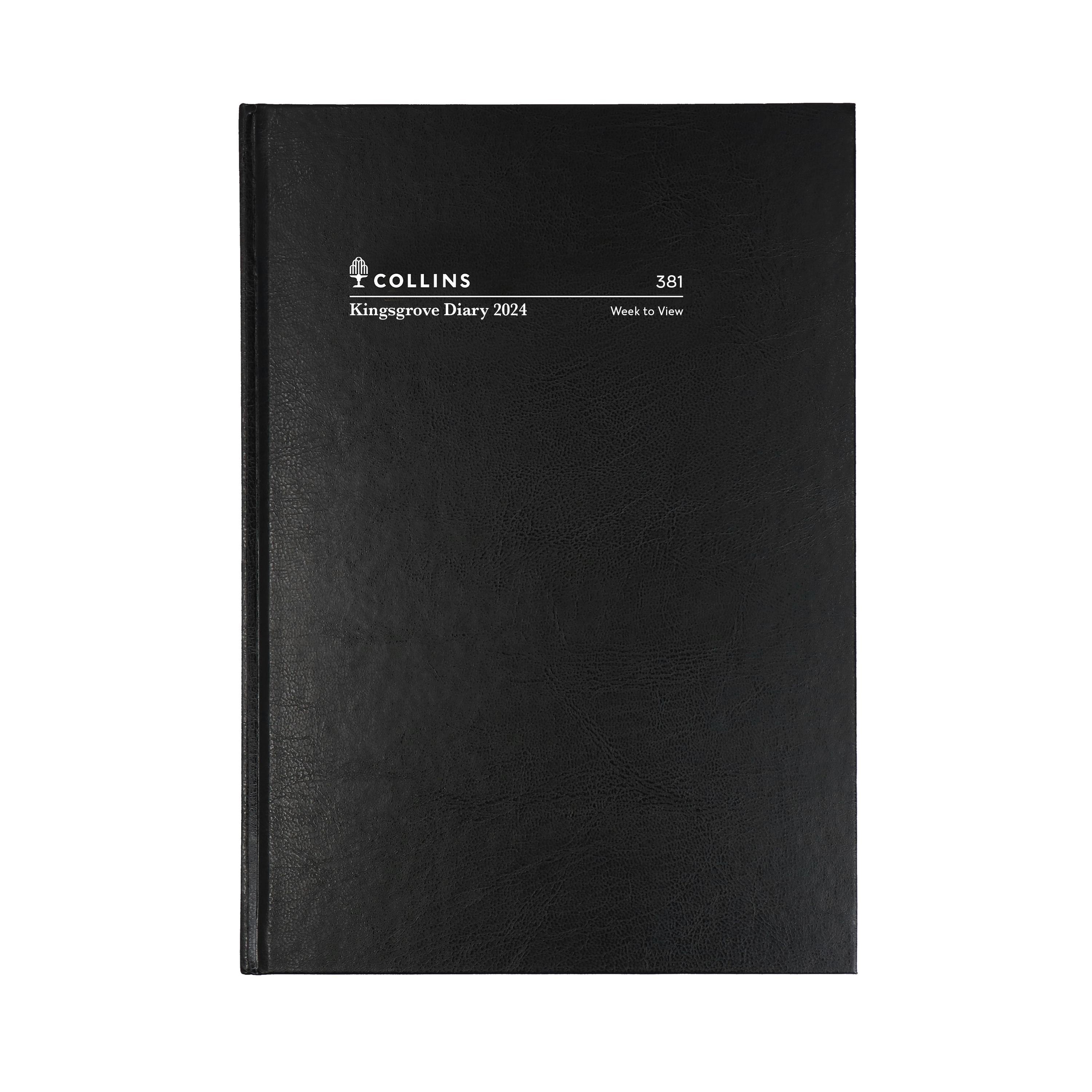 Kingsgrove 2024 Diary - Week to View, Size A5 Black / A5 (210 x 148mm)