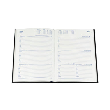 Sterling 2024 Diary - Week to View, Size A5 Black / A5 (210 x 148mm)