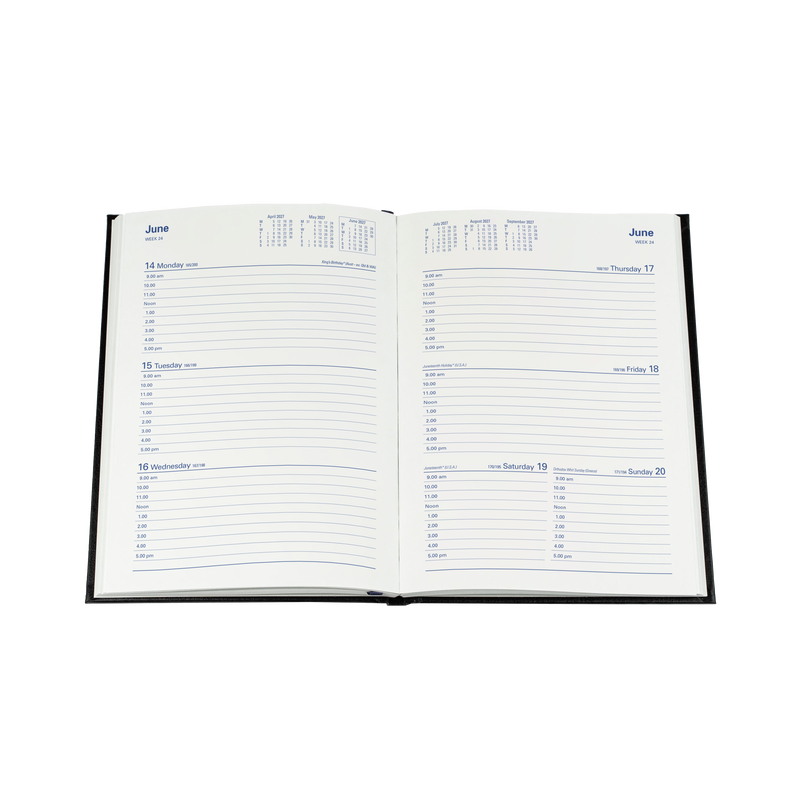 2027 Calendar Year Diary/Planner - 12 Month A5 Week to View - Hard Cover - Collins Sterling Range