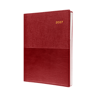 2027 Calendar Year Diary/Planner - 12 Month A5 Week to View - Soft PU Cover - Collins Vanessa Range