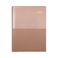 Vanessa Calendar Year 2026 Diary/Planner, Week to View, A5 PU Soft Cover