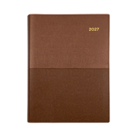 2027 Calendar Year Diary/Planner - 12 Month A5 Week to View - Soft PU Cover - Collins Vanessa Range