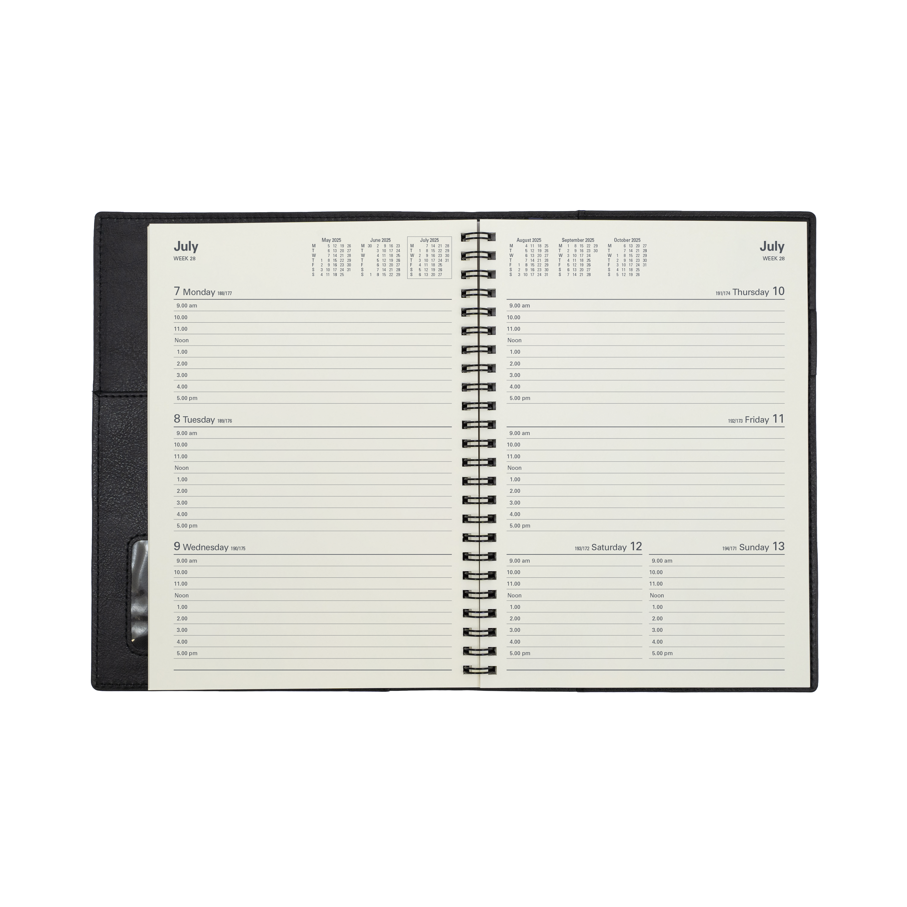 Vanessa -A5 - Week-to-View - 2025 Calendar Year Diary/Planner
