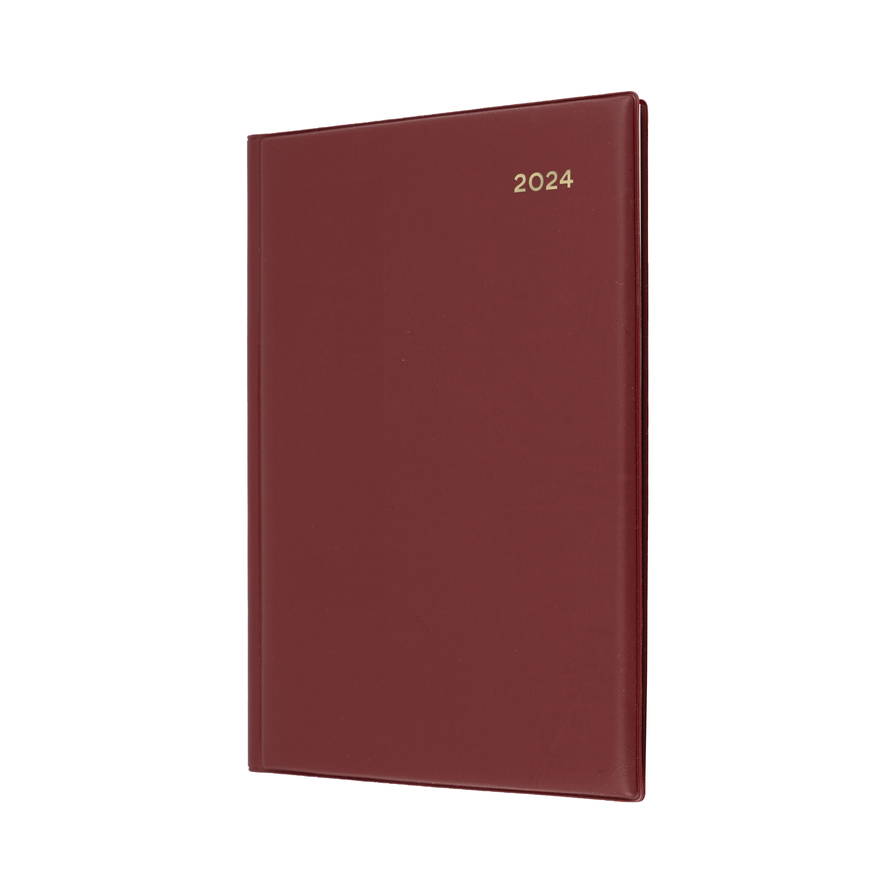Belmont Desk 2024 Diary - Week to View, Size A5 Burgundy / A5 (210 x 148mm)