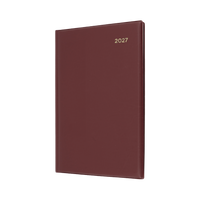 2027 Calendar Year Diary/Planner - 12 Month A5 Week to View - PVC Cover - Collins Belmont Range