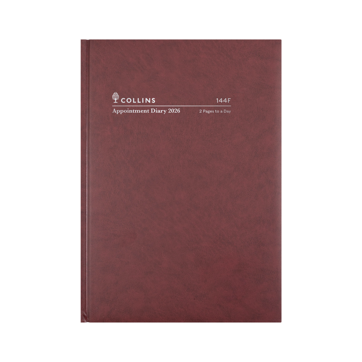 Collins - Appointment Calendar Year 2026 Diary/Planner, 2 Pages to a Day, A4 Hard Cover