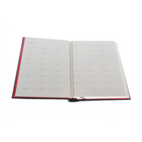 2027 Calendar Year Diary/Planner - 12 Month Quarto Day to Page - Leather Hard Cover - Collins The Economist Range