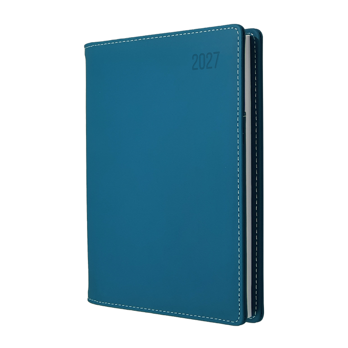 2027 Calendar Year Diary/Planner - 12 Month A4 Week to View - PU Padded Cover - Collins Associate II Range