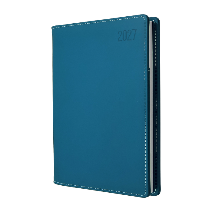 2027 Calendar Year Diary/Planner - 12 Month A5 Day to Page - PU Padded Cover - Collins Associate II Range