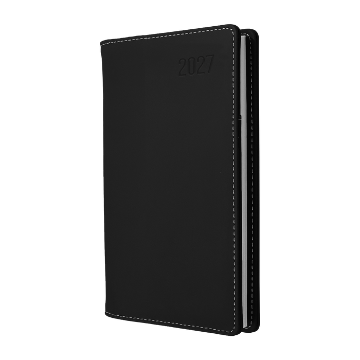 2027 Calendar Year Diary/Planner - 12 Month B6/7 Week to View - PU Padded Cover - Collins Associate II Range