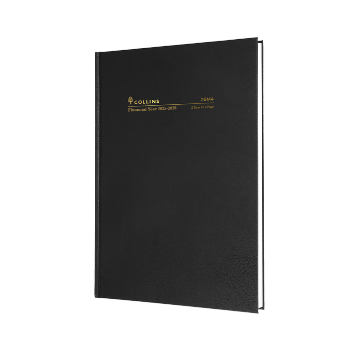 Collins - Financial Year 2025-2026 Diary/Planner, 2 Days to Page, A5 Hard Cover