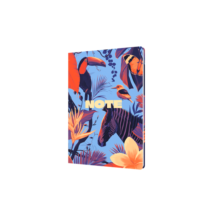 Collins - Down the Garden Path Notebook, A5 Recycled Hard Cover - Toucan