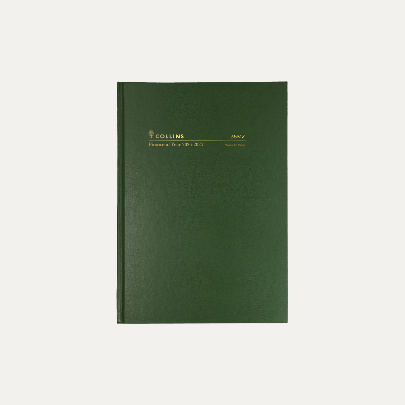 2026 - 2027 Financial Year Diary/Planner - 12 Month B7R Week to View Diary - Hard Cover - Collins M Series Range