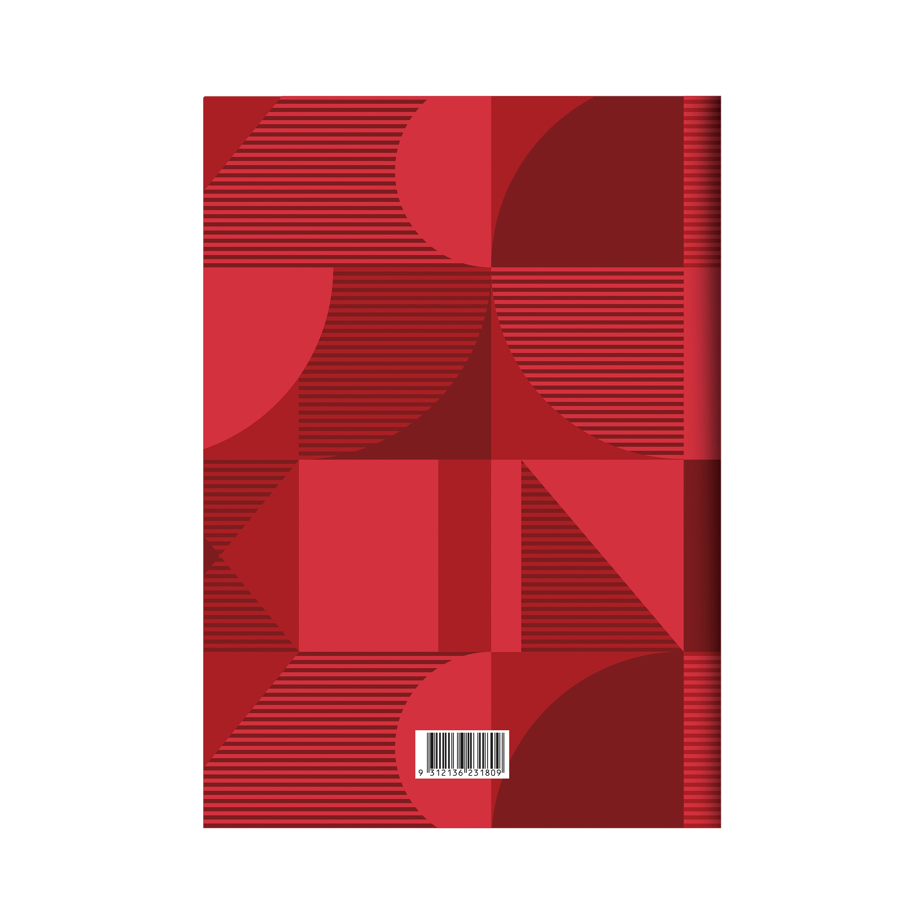 Colplan 2024 Diary - Month to View (Geo Pattern), Size A4 Red / A4 (297 x 210mm)