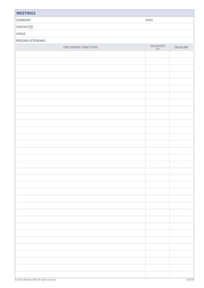 Collins Compendium Refill - Writing Pad Default Title