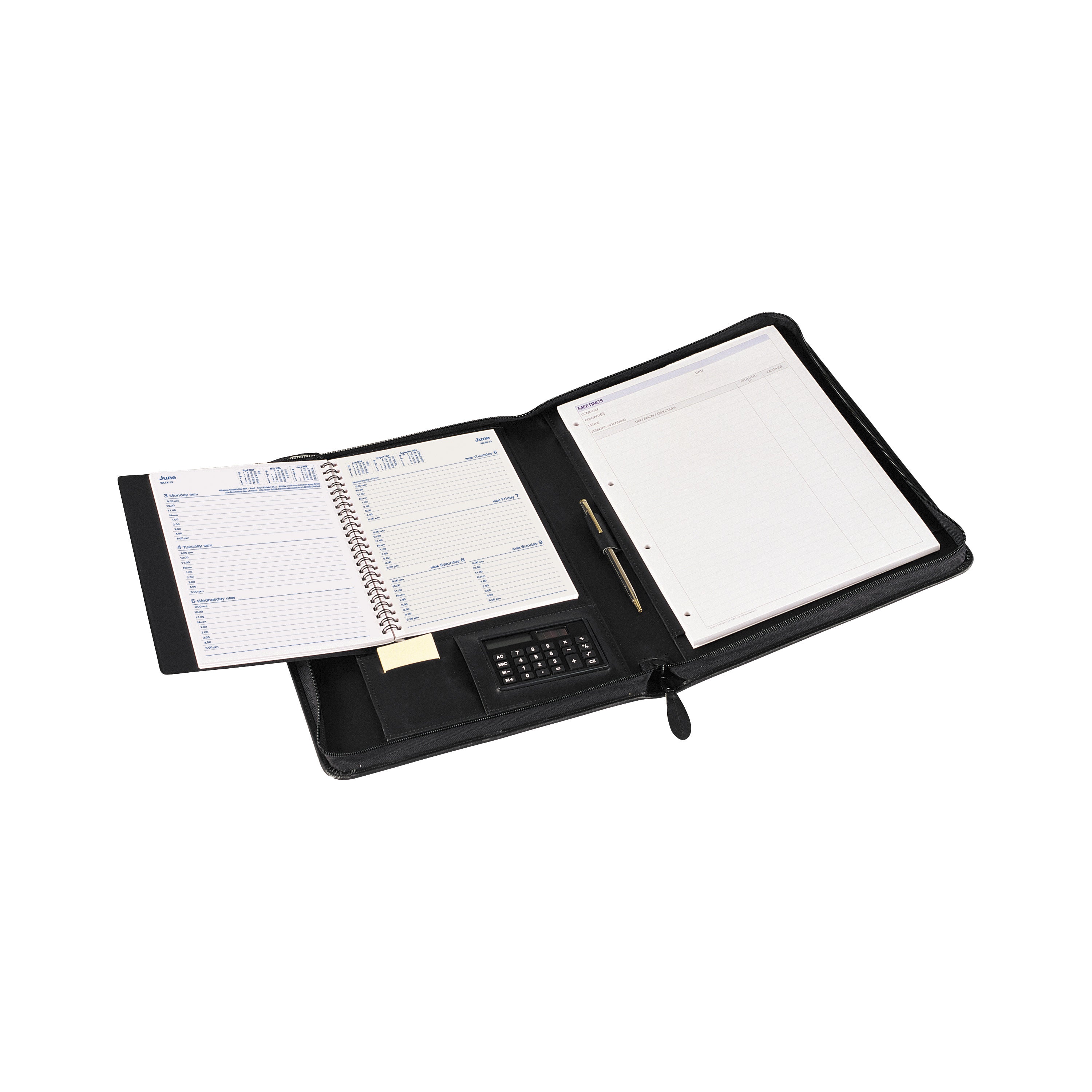 Collins Portfolio Plus 2023 Executive Compendium with a Week to View Diary Inside Black / 350 x 245mm